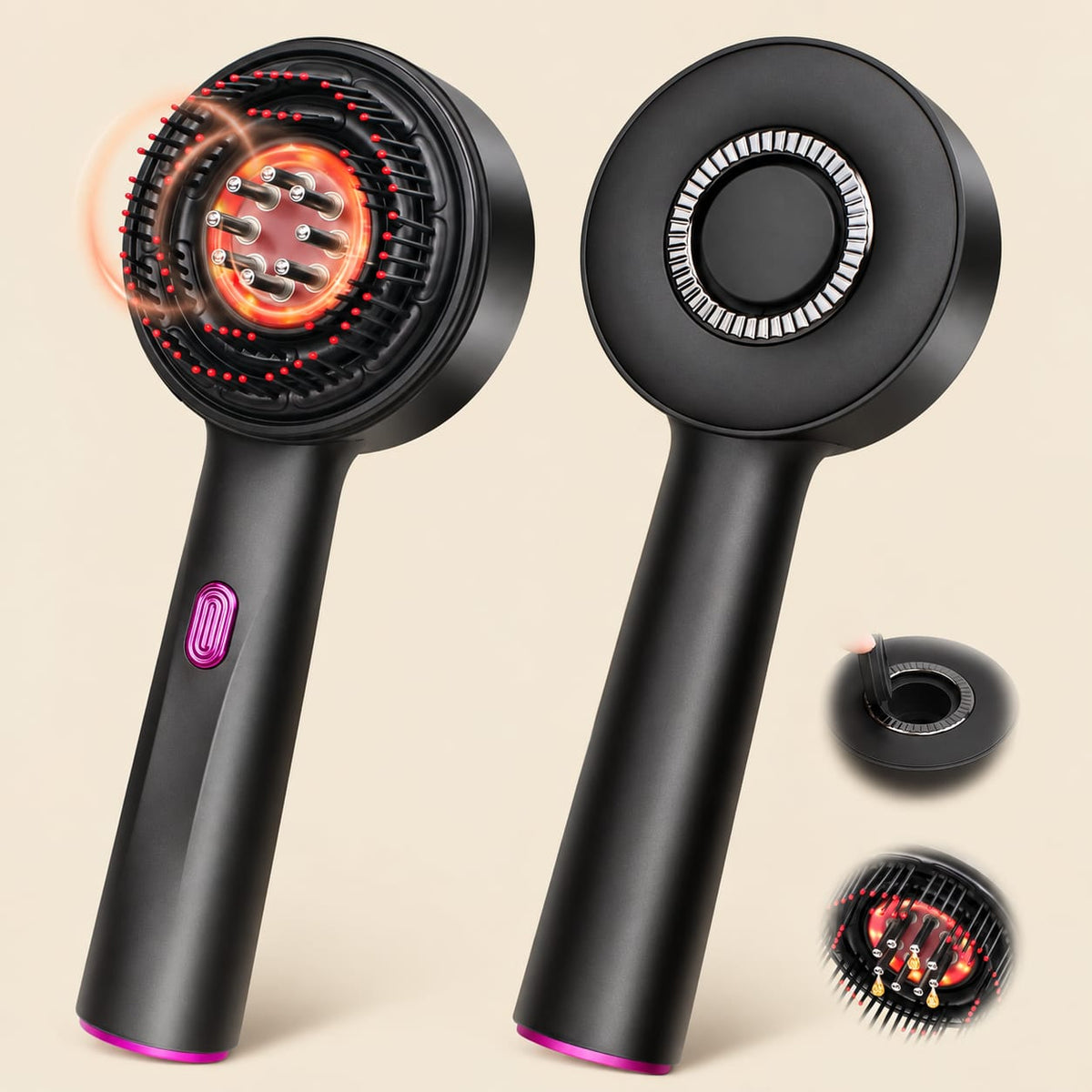 Laser Therapy Hair Growth Comb – Electric Scalp Massager & Hair Oil Applicator Waterproof